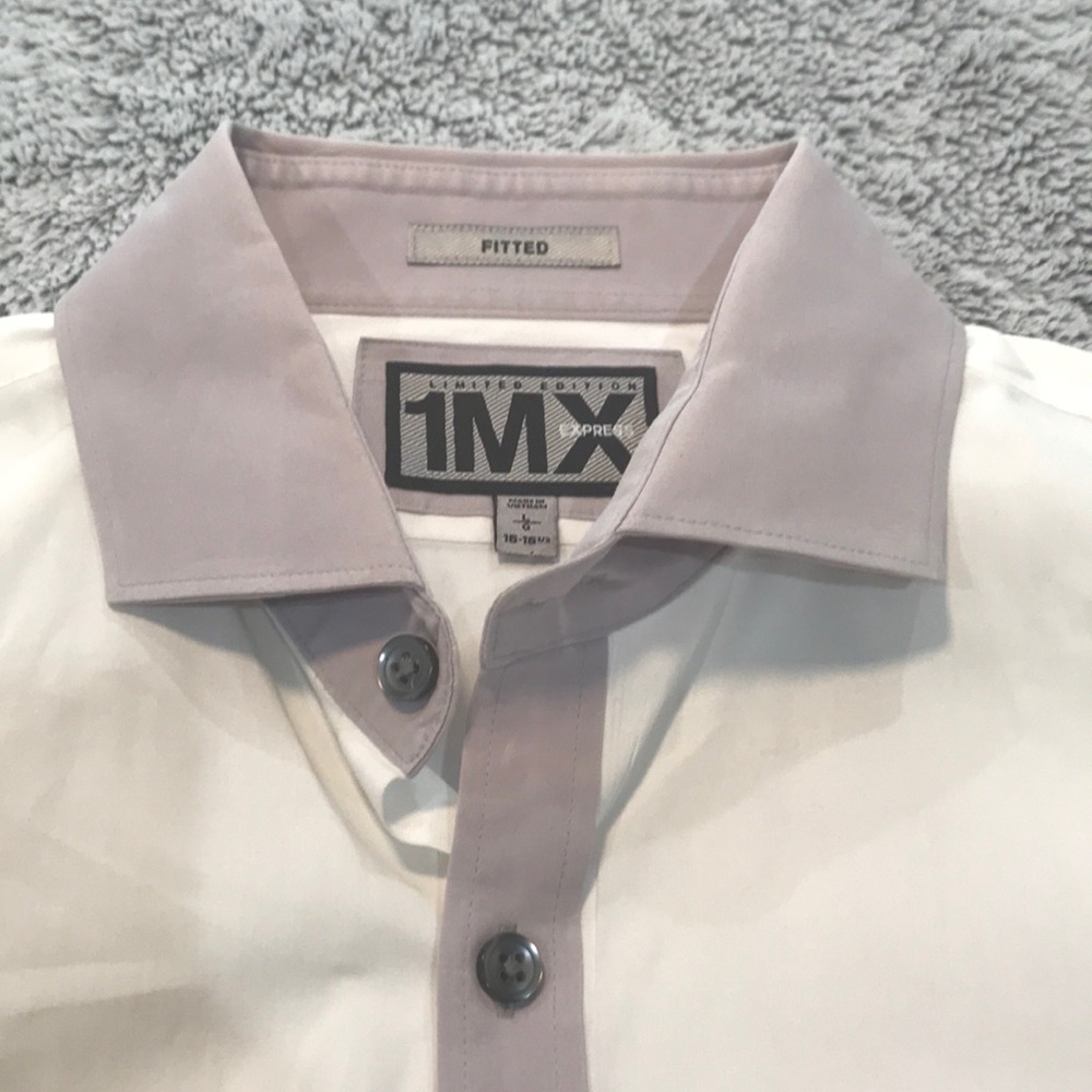 Men’s Two Tone Collar Dress Shirt - Picture 3 of 4